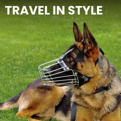 Show full view: BRONZEDOG German Shepherd Dog Muzzle, Steel, Large slide 6 of 7