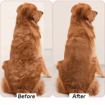 Show full view: Fido Fave Pet Grooming Combo Shedding Rake Stainless Steel Comb for Dogs & Cats, Blue, pack of 2 slide 6 of 7