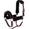 Show in main carousel: Equinavia Valkyrie Ultra Fleece Horse Breakaway Halter, Wine Red/Black, Warmblood slide 1 of 5