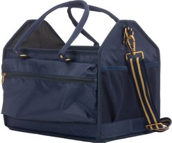 Equinavia Darby Large Collapsible Grooming Tote, Navy/Gold slide 2 of 3