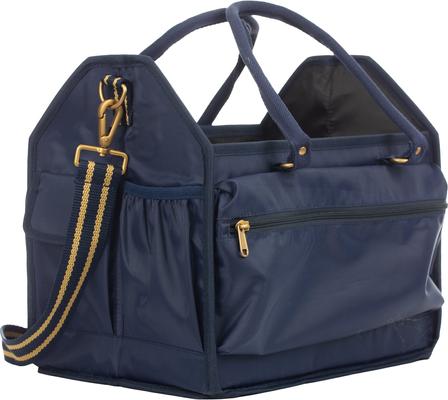 Show full view: Equinavia Darby Large Collapsible Grooming Tote, Navy/Gold slide 3 of 3