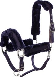 Equinavia Valkyrie Ultra Fleece Horse Breakaway Halter, Navy/Navy, Cob