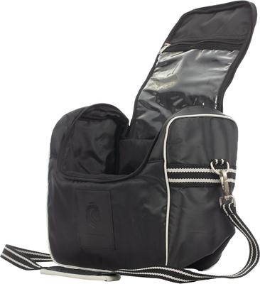Show full view: Equinavia Darby Zip Top Grooming Bag, Black/Silver slide 4 of 4