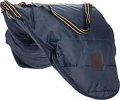 Equinavia Darby Saddle Bag, Navy/Gold