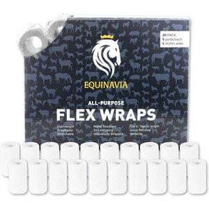 Equinavia All Purpose Flex Wraps, 20-ft x 5-yd, 20 count, White