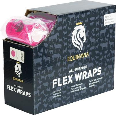 Show full view: Equinavia All Purpose Flex Wraps, 20-ft x 5-yd, 20 count, Neon Pink slide 2 of 10