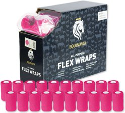 Equinavia All Purpose Flex Wraps, 20-ft x 5-yd, 20 count, Neon Pink