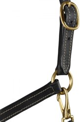 Horze Fremont Leather Horse Halter, Black, Shetland slide 2 of 4