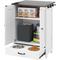 Show in main carousel: Cesicia Storage Cabinet with Hidden Bowls Dog Feeder Station, White slide 7 of 8