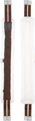 Equinavia Valkyrie Ultra Fleece Girth, Ivory White/Brown, 50-in