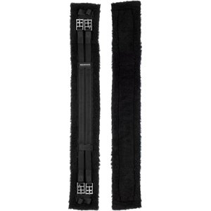 Equinavia Saga Fleece Dressage Girth, Black, 24-in