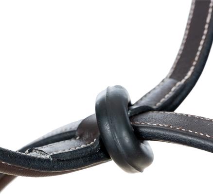 Show full view: Equinavia Valkyrie Fancy Stitched Standing Martingale, Chocolate Brown, Warmblood slide 6 of 9