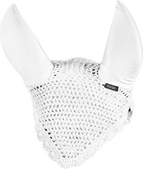 Horze Supreme Silent Horse Ear Net, White, Horse