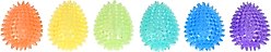 Gnawsome Spiky Egg Squeaky Dog Ball Toy, Small