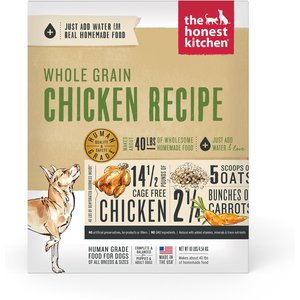 The Honest Kitchen Whole Grain Chicken Recipe Dehydrated Dog Food, 10-lb box