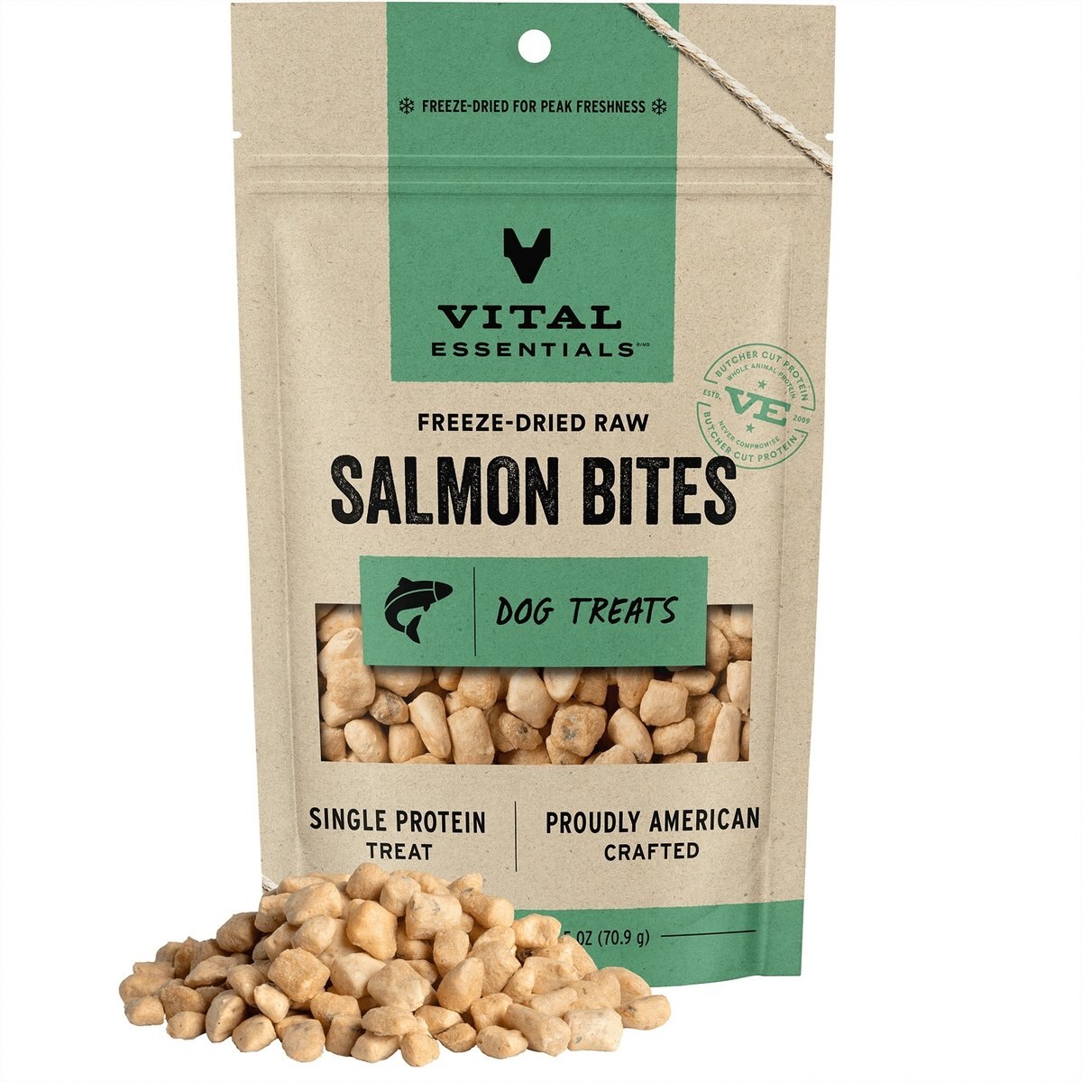 Vital Essentials Wild Alaskan Salmon Rings Freeze-Dried Raw Dog Treats