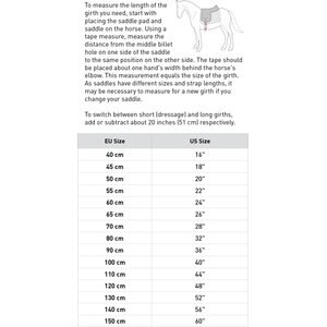 Horze Harleigh Sheepskin Dressage Horse Girth, Black, 28-in