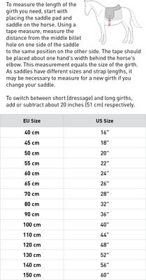 Show full view: Horze Harleigh Sheepskin All Purpose Horse Girth, Off-White, 44-in slide 2 of 2