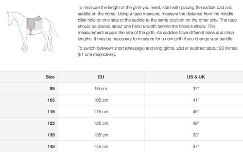 Show full view: Horze Atlanta All Purpose Horse Girth, Dark Brown, 38-in slide 2 of 4