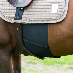 Horze Elastic Pony Belly Guard, Black slide 2 of 6