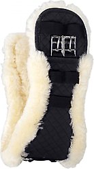 Horze Harleigh Sheepskin Dressage Horse Girth, Black, 28-in