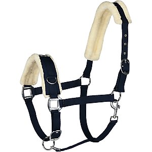Horze Lunging Cavesson Horse Bridle, Dark Blue, Horse