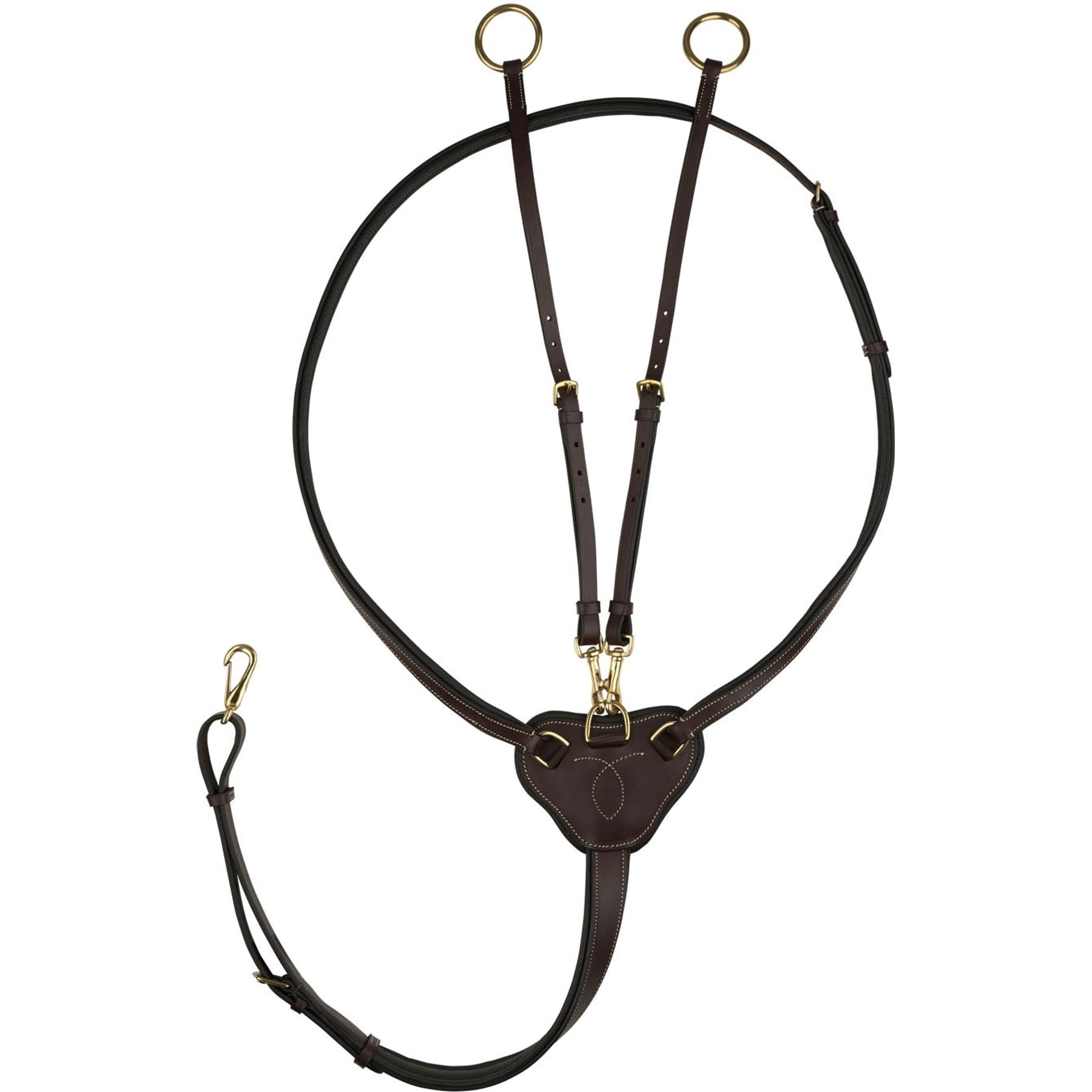 Horze Horze Winchmore Running Martingale, Dark Brown, Horse