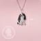 Show in main carousel: Scamper & Co Black & White Cavalier King Charles Sterling Silver Pendant Necklace slide 3 of 3