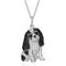 Show in main carousel: Scamper & Co Black & White Cavalier King Charles Sterling Silver Pendant Necklace slide 1 of 3