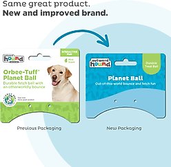 Outward Hound Orbee-Tuff Ball Tough Dog Chew Toy, Blue/Green, Large slide 2 of 6