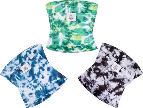 Show full view: CuteBone Belly Band Male Dog Wrap Washable Dog Diapers, X-Small: 9 to 11-in waist, Tie-Dye slide 2 of 12