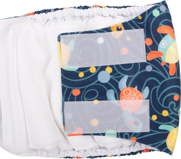 Show full view: CuteBone Belly Band Male Dog Wrap Washable Dog Diapers, Large: 17 to 21-in waist, Turtle/Shark/Jellyfish slide 8 of 12