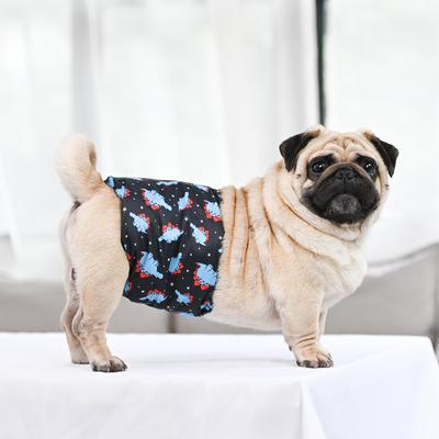 Show full view: CuteBone Belly Band Male Dog Wrap Washable Dog Diapers, Large: 17 to 21-in waist, Shark/Dinos/Monster slide 8 of 13