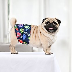 CuteBone Belly Band Male Dog Wrap Washable Dog Diapers, Small: 11 to 14-in waist, Shark/Dinos/Monster slide 2 of 9