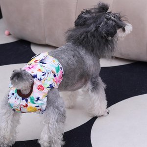 CuteBone Reusable Female Dog Diapers, 3 count, Small: 11 to 16-in waist, Floral