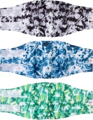 CuteBone Belly Band Male Dog Wrap Washable Dog Diapers, Large: 17 to 21-in waist, Tie-Dye