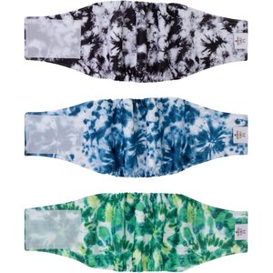 CuteBone Belly Band Male Dog Wrap Washable Dog Diapers, X-Small: 9 to 11-in waist, Tie-Dye