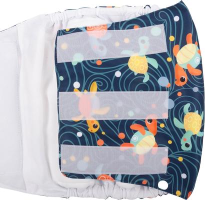 Show full view: CuteBone Belly Band Male Dog Wrap Washable Dog Diapers, X-Large: 21 to 27-in waist, Turtle/Shark/Jellyfish slide 8 of 12