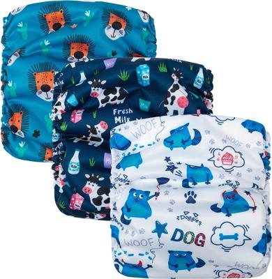 Show full view: CuteBone Belly Band Male Dog Wrap Washable Dog Diapers, X-Large: 21 to 27-in waist, Cow/Lion/Dog slide 8 of 12