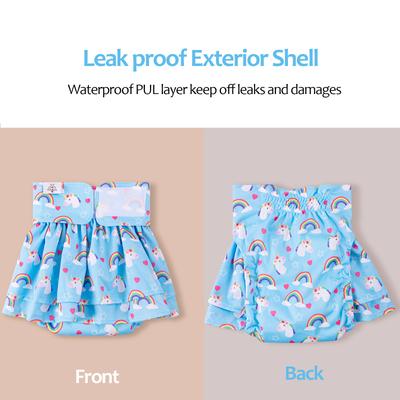 Show full view: CuteBone Reusable Female Dog Diapers with Skirts, 3 count, X-Small: 10-in waist, Unicorn & Pig & Sheep slide 7 of 10