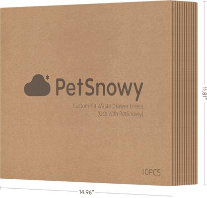 Show full view: PetSnowy Self-Cleaning Cat Litter Box Waste Liner, 120 count slide 2 of 6