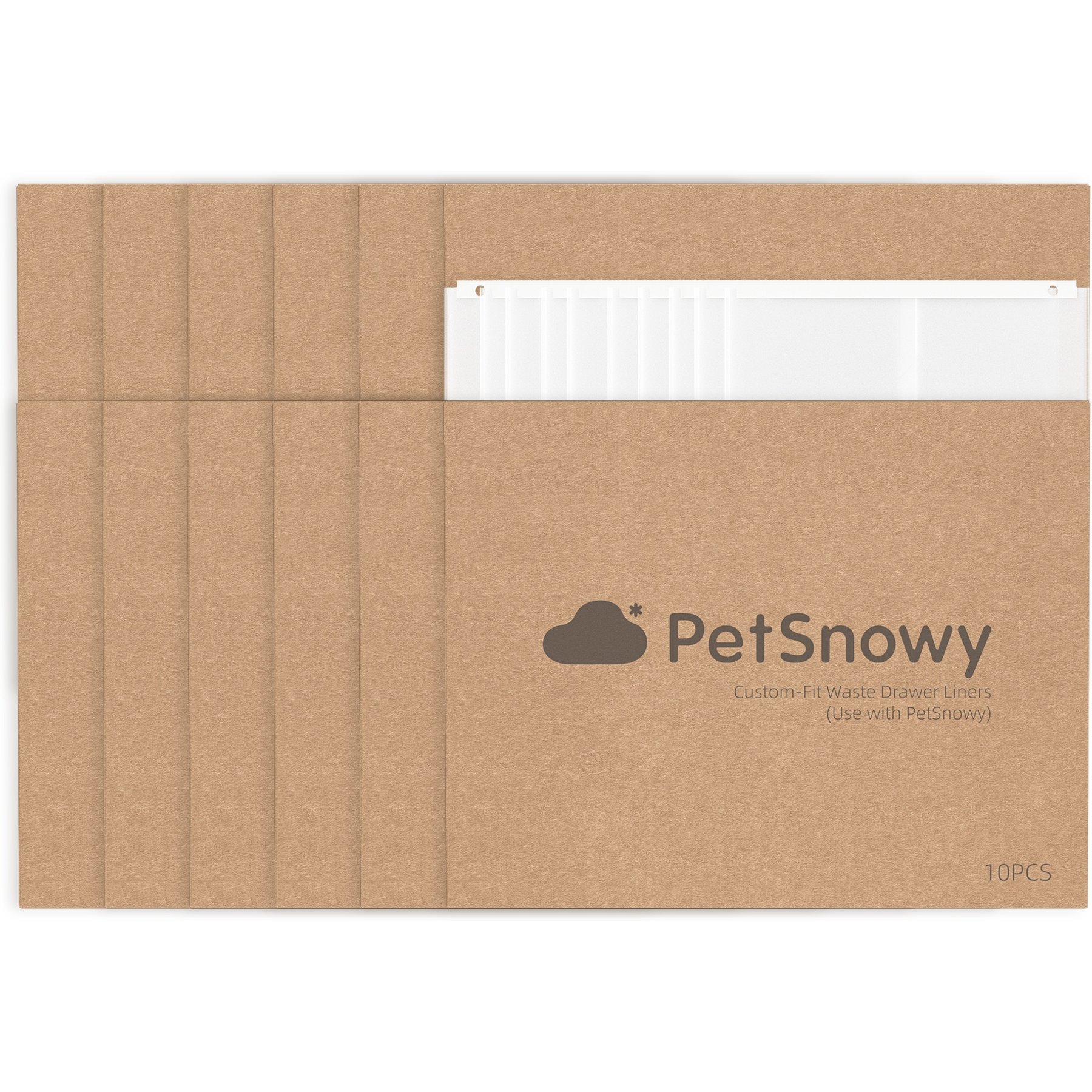PetSnowy PetSnowy Self-Cleaning Cat Litter Box Waste Liner, 120 count