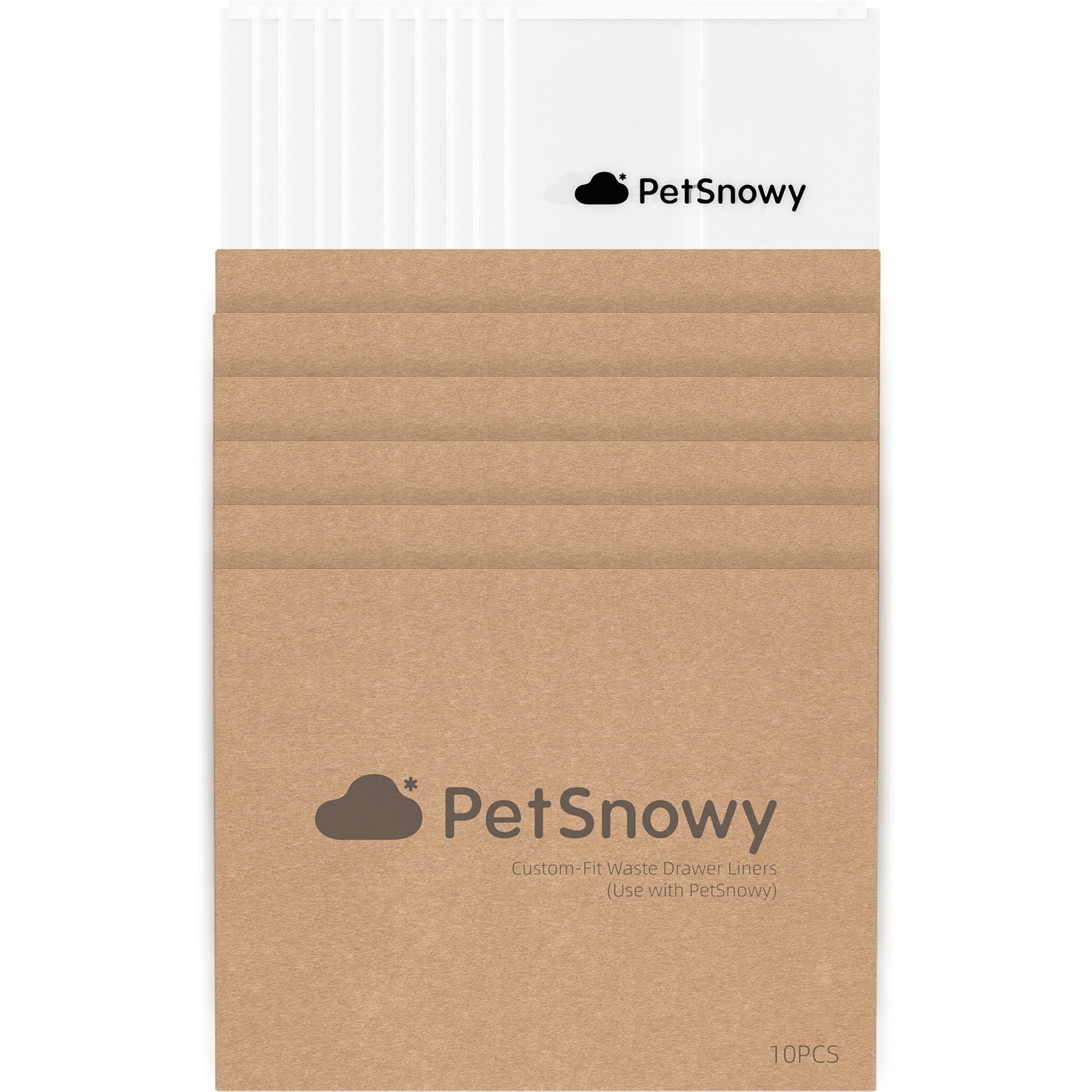 PetSnowy PetSnowy Self-Cleaning Cat Litter Box Waste Liner, 60 count