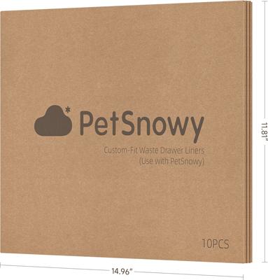 Show full view: PetSnowy Self-Cleaning Cat Litter Box Waste Liner, 30 count slide 2 of 6