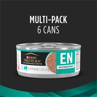 Show full view: Purina Pro Plan Veterinary Diets EN Gastroenteric Wet Cat Food, 5.5-oz can, case of 6 slide 3 of 12