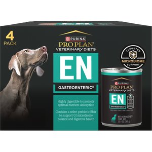Purina Pro Plan Veterinary Diets EN Gastroenteric Wet Dog Food, 13.2-oz can, case of 4