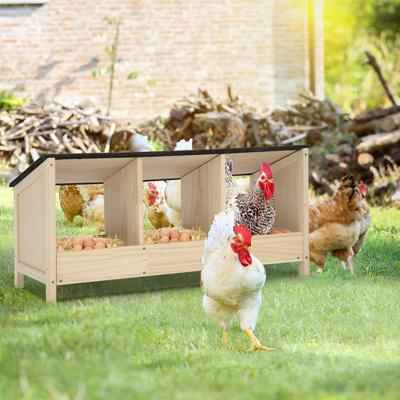 Show full view: Coziwow Triple Wooden Chicken Nesting Box for Hens slide 2 of 10