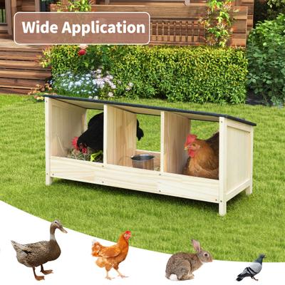 Show full view: Coziwow Triple Wooden Chicken Nesting Box for Hens slide 3 of 10