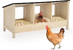 Coziwow Triple Wooden Chicken Nesting Box for Hens