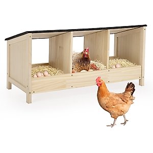 Coziwow Triple Wooden Chicken Nesting Box for Hens